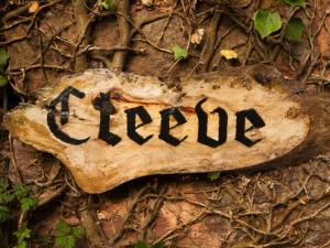 a piece of wood with the word learn written on it at Cleeve- Ukc4922 in Timberscombe