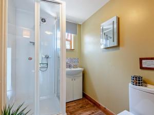 a bathroom with a shower and a sink at 2 Bed in Ledbury oc-77377 in Yatton +23 photos