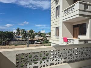 a view from the balcony of a building at Furahi Apartment in Mombasa