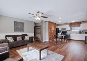 a living room with a couch and a table at Pawnee Duplex in Chattanooga Unit 1 in Chattanooga