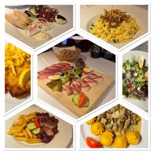 a collage of pictures of different types of food at Hotel Maien in Todtmoos +3 photos