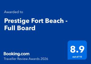 a screenshot of a phone with the text requested to prestige font beach full board at Prestige Fort Beach - Full Board in Sveti Vlas +58 photos