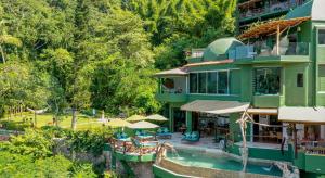 an aerial view of a resort with a swimming pool at Villa Lala Boutique Hotel Adults Only in Puerto Vallarta