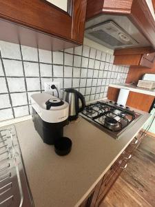 a kitchen with a sink and a mixer on a counter at Casa La Torretta in Ceva +9 photos