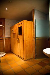 Koupelna v ubytování Hotel Mediterraneo
