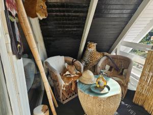 a room with chairs and a table with at KATs FRISTED in Ebeltoft