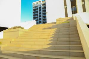 a set of stairs in front of a building at Executive-Studio-Apartmen in Nairobi