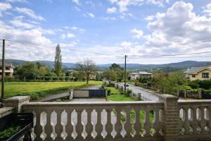 a view from the balcony of a house at Isa Rooms Sarria in Sarria