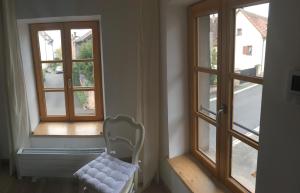 Postel nebo postele na pokoji v ubytování Gîte sainte Famille
