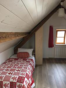 Postel nebo postele na pokoji v ubytování Gîte sainte Famille