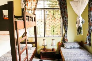 Tempat tidur dalam kamar di Rafiki Backpackers & Guesthouse