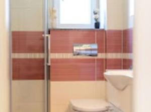 a bathroom with a toilet and a sink at Apartment Didi in Trogir +14 photos