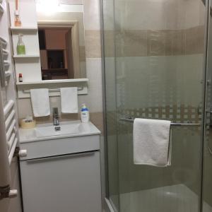 Koupelna v ubytování Mikes Apartman