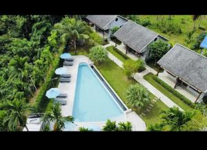 an aerial view of a swimming pool in a resort at Navela in Ko Lanta