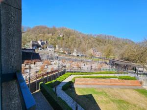 a view of a construction site from a building at Spacious Durbuy Apartment for 6 in Durbuy