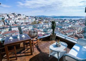 Nespecifikovaný výhled na destinaci Istanbul nebo výhled na město při pohledu z hotelu