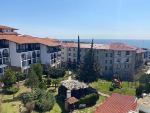 an aerial view of a group of buildings at Stylish, 1-Bedroom at Watermill Complex in Bŭnzareto