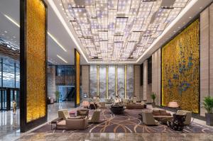 Predel za sedenje v nastanitvi Wanda Realm Wuhan
