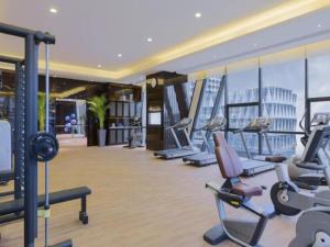 Fitnes oz. oprema za telovadbo v nastanitvi Wanda Realm Wuhan