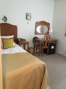 Postel nebo postele na pokoji v ubytování Hotell Läckö