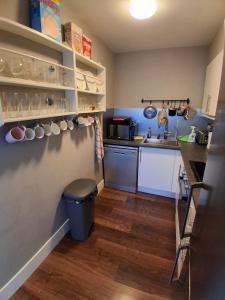a small kitchen with a sink and a counter at Bedroom in Blanchardstown in Blanchardstown +3 photos
