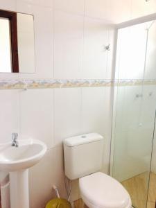 Koupelna v ubytování Moradas da Bibi