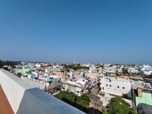 a view of a city from the roof of a building at MG Elite Residency in Pondicherry