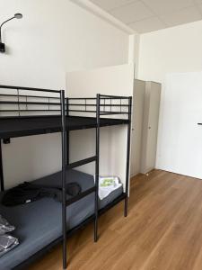 a room with two bunk beds in a room at Hostel Terre in Fellbach