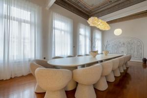 a dining room with a table and chairs at Once&Forever Estate in Athens