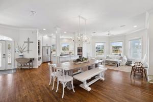 a kitchen and living room with a table and chairs at Dock N Dune by 30A Escapes in Seagrove Beach