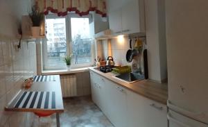 Kuchyňa alebo kuchynka v ubytovaní Center Warsaw - Apartament Jana Pawła
