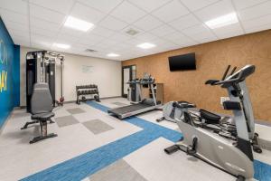a fitness room with treadmills and cardio equipment at Comfort Inn Eagan Minneapolis - St Paul South in Eagan