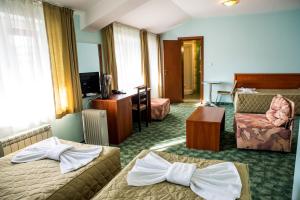 TV a/nebo společenská místnost v ubytování Bariakov Family Hotel