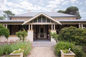 a house with a black roof at Yankalilla Bay Homestead in Normanville