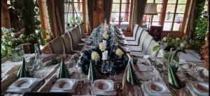 a long table in a room with sinks and mirrors at DaVita Ranch in Tranhaug +117 photos