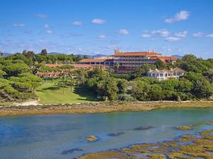 an aerial view of the resort from the water at Hotel Quinta do Lago in Quinta do Lago
