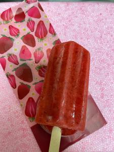 a popsicle on a stick on a plate at 佳林居 in Dahu