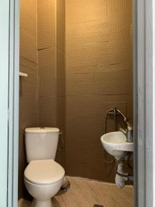 a bathroom with a toilet and a sink at capitol in Marseille