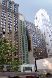 O edifício em que o hotel se localiza