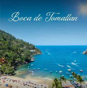 Blick auf einen Strand in Kona de Tamarin in der Unterkunft Vista Boca in Puerto Vallarta