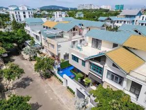 an overhead view of a group of houses at Villa B2-10 Long Cung in Vung Tau