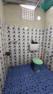a bathroom with a toilet and a sink at mountainview homestay in Jāmb
