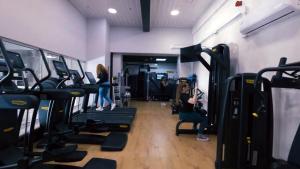 a group of people in a gym with machines at Avisford Park Hotel in Arundel
