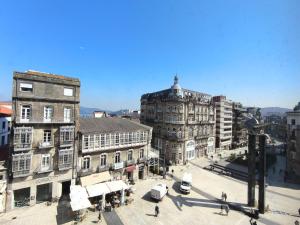 an aerial view of a city street with buildings at InsideHome Porta do Sol in Vigo