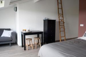 Postel nebo postele na pokoji v ubytování Klein-Amerika + 7 fotografií