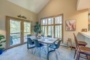 a dining room with a table and chairs at Idyllic Incline Village Getaway in Incline Village