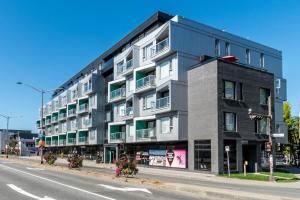 a building on the side of a street at Initial Artsy Québec in Quebec City