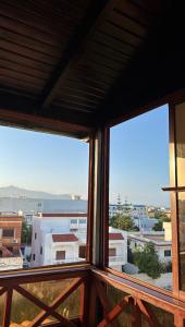 a view of a city from a window at Luxushaus in Martil