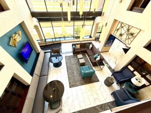 an overhead view of a lobby of a building at Best Western Plus Indianapolis in Indianapolis