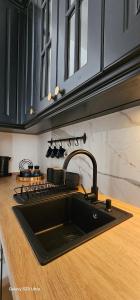 a kitchen counter with a sink and a stove at Zlatni TRG in Zlatibor